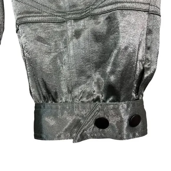 Free people light green satin cropped pant size 2 4 - Picture 3 of 12